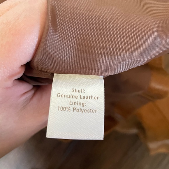 Caslon Genuine Brown Leather Jacket - Picture 4 of 4